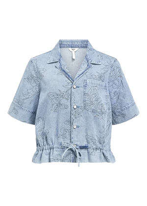 Filuca ss skjorte Lyseblå Denim Object 